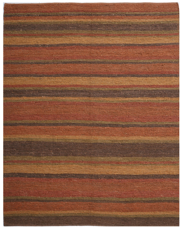 MULTI COLOR BASED BLENDED WOOL MODERN DESIGN HAND KNOTTED WOOLEN SUMAEK RUG